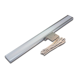 LED Spiegelleuchte LUGANO, IP20, LED24 connection, without visible light points, CRi>95, 45cm, 8.0W 3000K, anodised alu