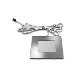 Lumière de surface DYNAMIC FQ 68-LED angulaire, Tunable White IP20, chrome, opale gradable