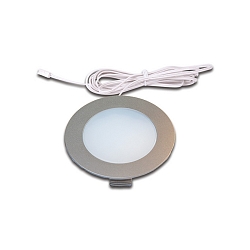 Lumière de surface FR 78-LED avec prise de courant IP20, chrome, opale gradable