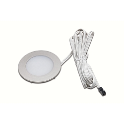 Lumière encastrée DYNAMIC FR 55-LED rond, Tunable White IP20, acier inoxydable, opale gradable 3W 210lm 2700-5000K CRI 90-100
