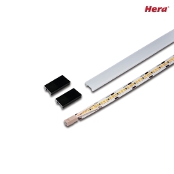 LED area lightbar LED 2-Link FLOOD, 30cm, for LED 2-Link profiles, CRi>95, 4.8W 3000K 280lm 120, black