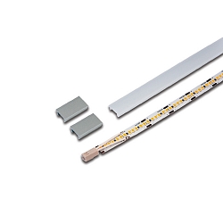 Planchette lumineuse LED 2-LINK FLOOD grand IP20, aluminium, opale gradable 16,1W 845lm 3000K CRI 90-100 90cm