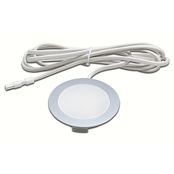 Lumière de surface HVCLS FR 78-LED rond IP20, chrome, opale gradable