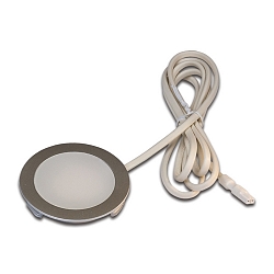 Lumière de surface HVCLS FR 78-LED rond IP20, acier inoxydable, opale gradable