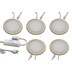 Lumi�re encastr�e FAR-68 rond, lot de 5 IP20