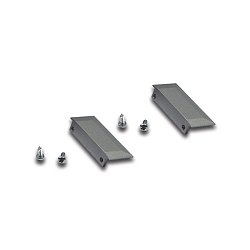 2pc. set of end cap for LED milling mount profile, 34mm, with fastening screws, anodised alu