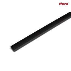 Surface mount LED profile 15/8mm for covering profile 15mm, length 100cm, black