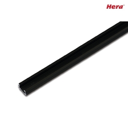 LED milling mount profile A 24mm for covering profile 15mm, asymmetrical light beam, length 100cm, black