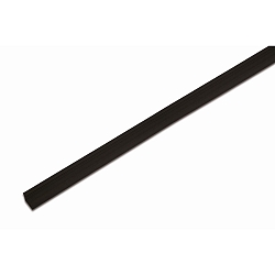 wing profile MILLED-IN 9MM/7MM FOR 4MM STRIPS / 100CM, black matt
