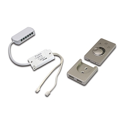 Contr�leur 24V DIM 12 fois, avec t�l�commande, blanc mat