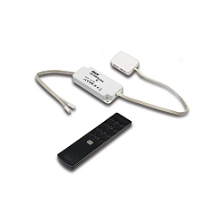 Contr�leur 24V RGB 4 fois, RGB, contr�lable par radio, avec t�l�commande, blanc mat