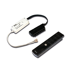 Contr�leur 24V RGBW RGBW, contr�lable par radio, avec t�l�commande, 7 fois, blanc mat
