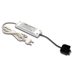Transformateur LED 350 5 fois, avec prise de courant, noir , blanche