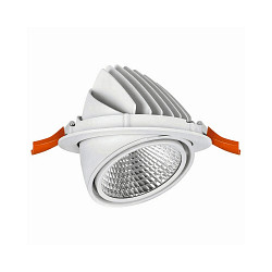 Downlight SARA pivotant IP20, blanche 