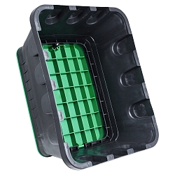 Boîtier intégré JUMBO accessible, vert, noir 