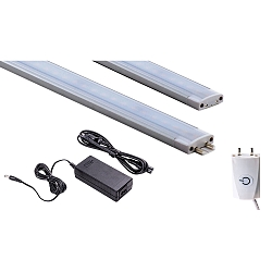 Eclairage sous meuble MECANO avec interrupteur, conducteur inclus, lot de 1 IP20, blanche gradable 15W 1000lm 3000K CRI 82 100cm
