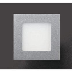 Heitronic LED Panel, 2700K, warm white, 24 LED, 3,5W, silver
