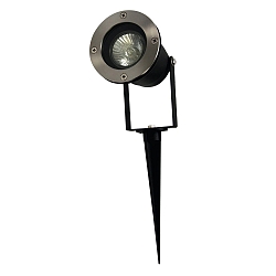 Lampe à broche YUYAO rotatif, avec prise de courant, inclinable GU10 IP65, noir 