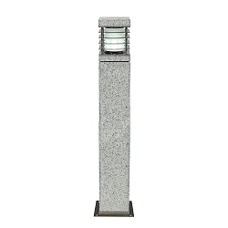Lampadaire d'ext�rieur LA MER angulaire, rayonnement lat�ral E27 IP44, granit, mat gradable