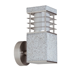 Luminaire mural d'ext�rieur LA MER angulaire, rayonnement lat�ral E27 IP44, granit, mat gradable