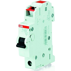 ABB Circuit breaker, 1-pole, 16A, B characteristics, DIN VDE 0641, S 201 S-B 16, IP20, gray