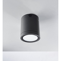 Plafonnier ext�rieur NEGRO cylindrique, conducteur inclus IP65, anthrazit gradable