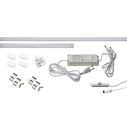 Eclairage sous meuble MICANO avec interrupteur, conducteur inclus, lot de 2 IP20, blanche gradable 15W 3000K 90cm