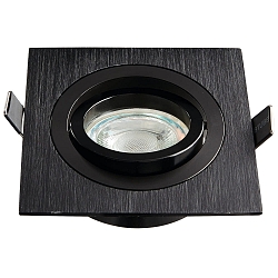 Downlight DL7801 angulaire, pivotant GU5.3 und GU10 IP20, noir  gradable