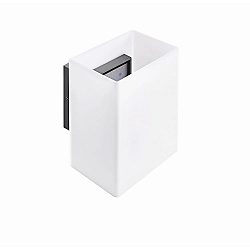 Luminaire mural d�ext�rieur BALI angulaire, r�sistant aux chocs IP54, argent 