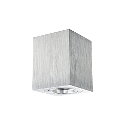 Downlight ADL8001 angulaire, pivotant GU10 IP20, aluminium brossé gradable