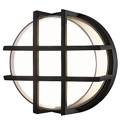 Applique et plafonnier CIRCULA rond, avec grille IP65, anthrazit 
