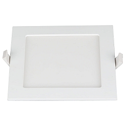 Plafonnier encastré LE MANS carré IP44, blanche gradable