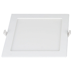 Plafonnier encastré LE MANS carré IP44, blanche gradable