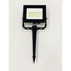 gorund spike luminaire BOLTON 2.0 with plug, switchable IP44, powder coated, black 