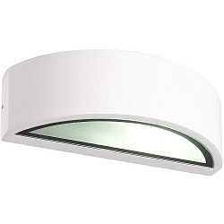 Luminaire mural d’extérieur HOJA haut bas E27 IP54, couvert de poudre, blanche 