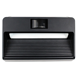 Lampe murale solaire MELILLA Bas, avec capteur IP54, anthrazit 