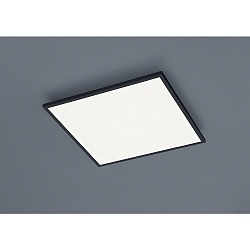 Luminaire de plafond RACK angulaire IP20, satiné, noir mat gradable