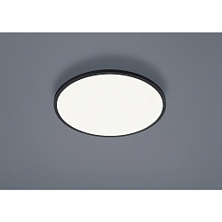 Luminaire de plafond RACK rond IP20, satiné, noir mat gradable