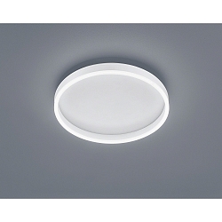 Luminaire de plafond SONA rond IP20, satiné, blanc mat gradable