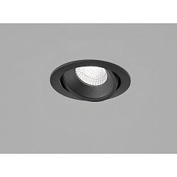 Plafonnier encastr� SID IP65, noir mat gradable
