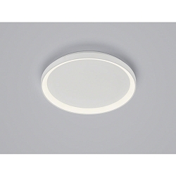Luminaire de plafond MORI CCT Switch, avec diffuseur IP20, blanc mat gradable