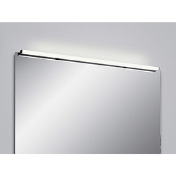 Luminaire de miroir LADO-S 120 grand, commutable, étroit, avec diffuseur IP44, noir mat, blanche 