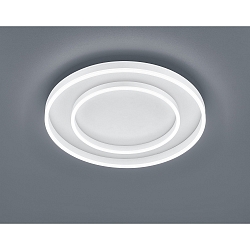 Luminaire de plafond SONA IP20, satiné, blanc mat gradable