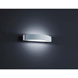 Luminaire mural YONA petit IP20, aluminium poli, blanc mat 