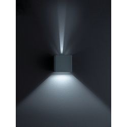 Luminaire mural d’extérieur SIRI 44 haut bas, angulaire, réglable IP54, noir mat gradable