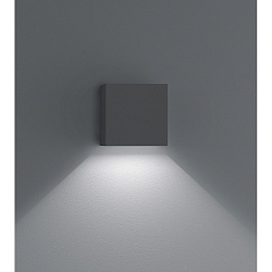 Luminaire mural d�ext�rieur SIRI 44-L haut bas, angulaire, r�glable IP54, graphite gradable