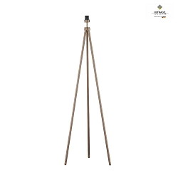 Floor lamp TILDA, height 147cm, with cord dimmer, cable routing through the rod, E27, without shade, ML Bronze