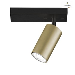 Spotlight CAMINO for wall or ceiling, 1-flame, GU10, rotatable & swiveling, ML Dark Titan