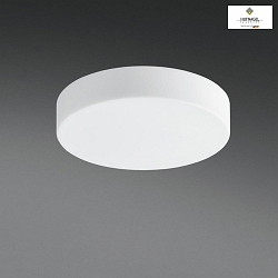 LED ceiling luminaire COPPER, IP44,  30cm, dimmable, white frosted opal glass, with bayonet lock, 13W 2700K 1300lm