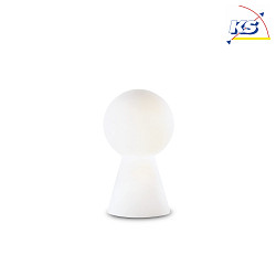 Lampe de table BIRILLO TL1 SMAL petit E27 IP20, blanche 